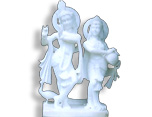 white radha krishna